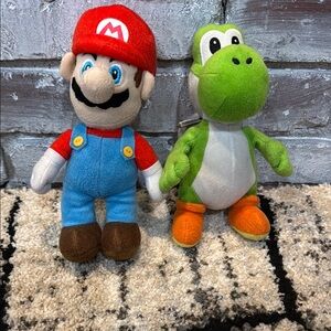 Mario and Yoshi Zippered back set